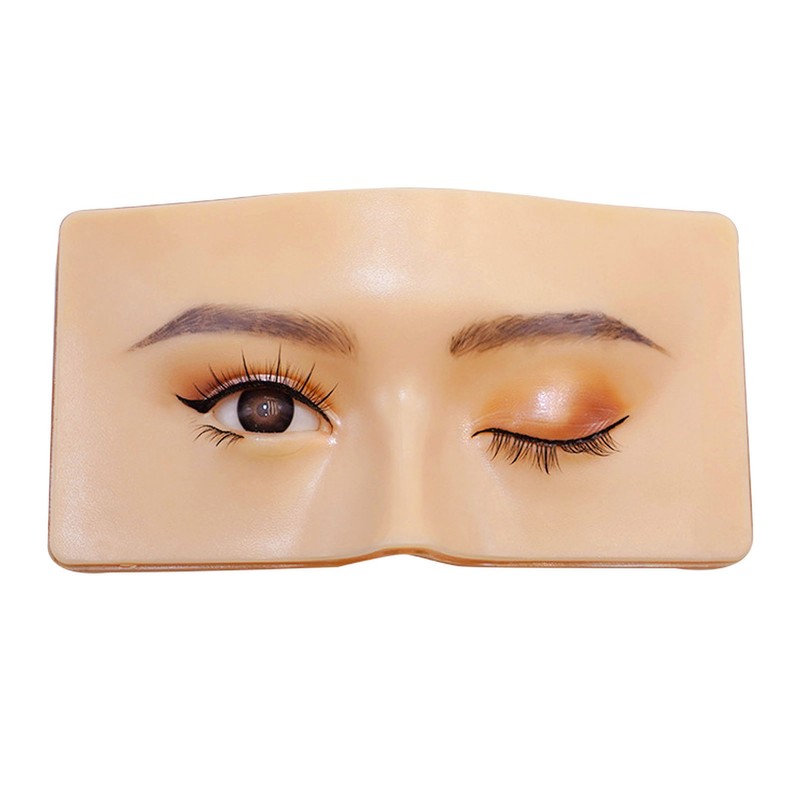 3D Silicone Makeup Practice Face Board with 20ml Cleansing Oil