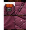 ORORO Women's Heated Down Vest with Battery, Lightweight Heating Vest