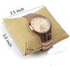 WinldMonmo 2PCS Light Brown Burlap Bracelet Watch Pillow Bangle Cushion,