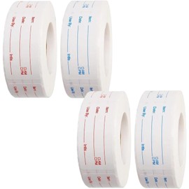 2000 Pieces Food Labels Stickers, 4 Rolls Freezer Labels Easy Peel Off 1 X 2 Inch Date Labels for Food Kitchen Spice Jar Bottle, Waterproof and Oilproof Sticky Labels