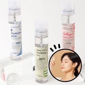Food Aholic Soothing Cooling Portable Mist 200ml 3 Types Aloe Collagen Hyaluronic Acid / 수딩 쿨링 휴대용 미스트 200ml 3종 알로에콜라겐히알루론산