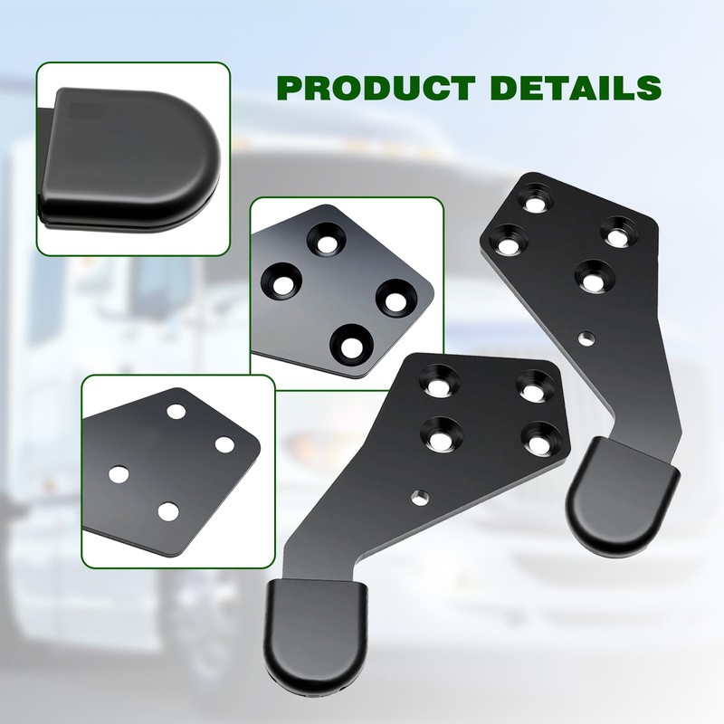 Poly Hood Guide LH Driver Side and RH Passenger Side