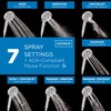 Gerber Octette 8-Function Handheld Shower Head, ADA-Compliant Showerhead with Multiple