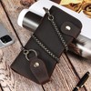 JOYIR Vintage Genuine Leather Biker Wallets for Men with Chain,RFID