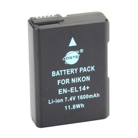 DSTE 2pcs EN-EL14 ENEL14 EN-EL14A Battery + DC111 Travel and Car Charger Compatible with Nikon D5100 D5200 D5300 D5500 DF P7000 P7100 P7200 P7700 P7800 D3100 D3200 D3500 Camera