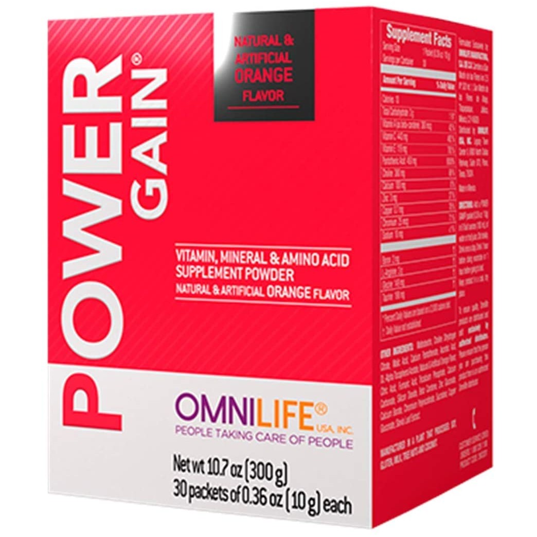 Omnilife Power Gain, Box with 30 Sachets 300 Grams.