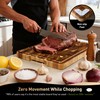 End Grain Cutting Board for Kitchen with Non-slip Feet, Acacia
