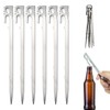 Sparkle Tmax Stainless Steel Tent Pegs, 6 Pieces - Sand