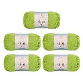 Susan's Family 4 ply 60% Cotton 40% Acrylic Yarn - Soft & Durable - 5 x 50g (1.76oz) - 655 Yards for Knitting & Crocheting - Baby Blankets, Amigurumi, Sweaters & More