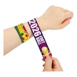 12 Pcs Juego De Pulseras Antiestrés Pop-it De Copa Del Mundo