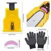 Chainsaw Chain Sharpener, Portable Chainsaw Teeth Sharpener, Crank Chainsaw Chain