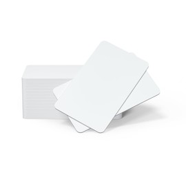 50 Blank PVC Cards for Business Office - Standard CR80, Premium Quality for ID Badge