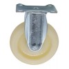 AJC Kit 4 Rodaja Rueda Fija 5 Pulgada Polipropileno Blanco