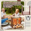 Wonderjune 2 Rows Bacon Rack Tray 13 Inch Bacon Display
