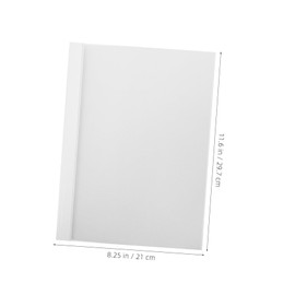 Operitacx Thermal Binding Covers Set 10 pcs Book Covers for Soft Cover Books Plastic Book Cover Protectors Document Folders Office Book Covers