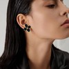Solighter Bohemian Drip Oil Flower Stud Earrings for Women Enamel
