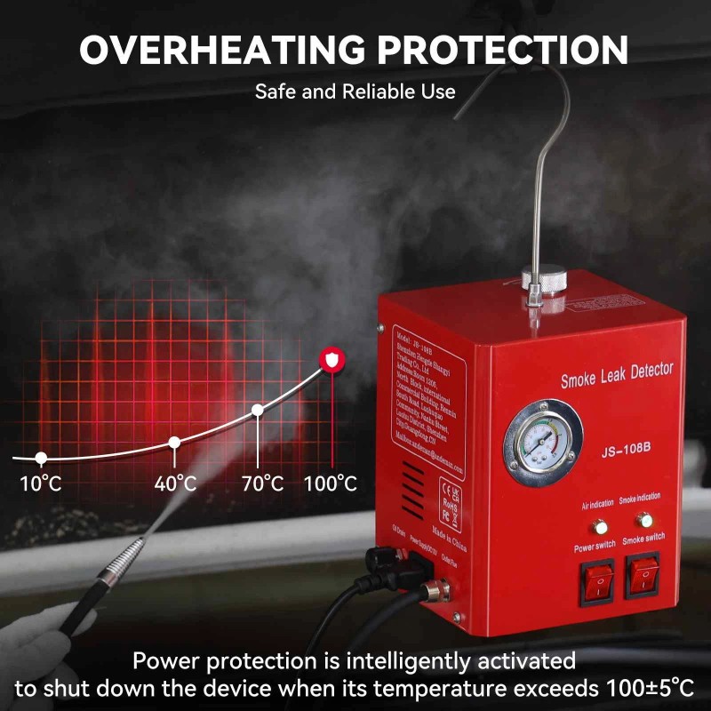 Andeman Automotive Smoke Leak Detector Vertical Vacuum Leak Tester With