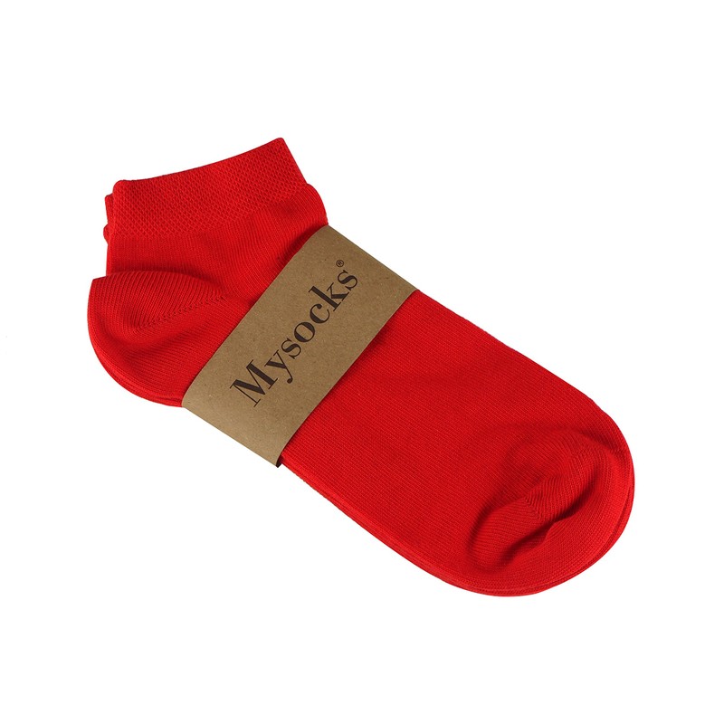 MySocks - Calcetines Unisex, 3 Pairs Red, UK 8-11
