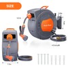 IDEALHOUSE Garden Hose Reel, 1/2 in x 72 ft Wall