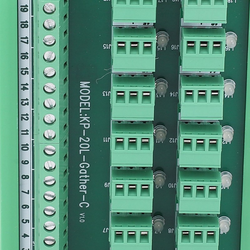 Terminal Block 3Wire 20Channel Capture Card DIN Rail Switch Control