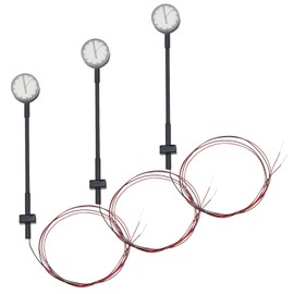 VGOL LQS62N Model Railway N Scale 1:160 Model Clock Lamp Platform Clock Rail Lamp for Architectural Sandpit Models Warm White LEDs Pack of 3