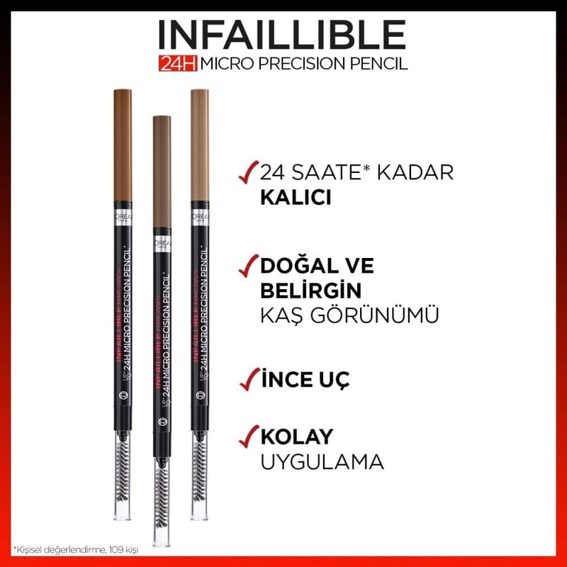 L'Oréal Paris Brow Artist Skinny Definer 109 Ebony Extra Fine