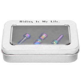 4PCS RISK Titanium Alloy M5*18 Stem Screws Set for Mountain Bike Road Bicycles Bolts Replacement Accessories(Colorful )