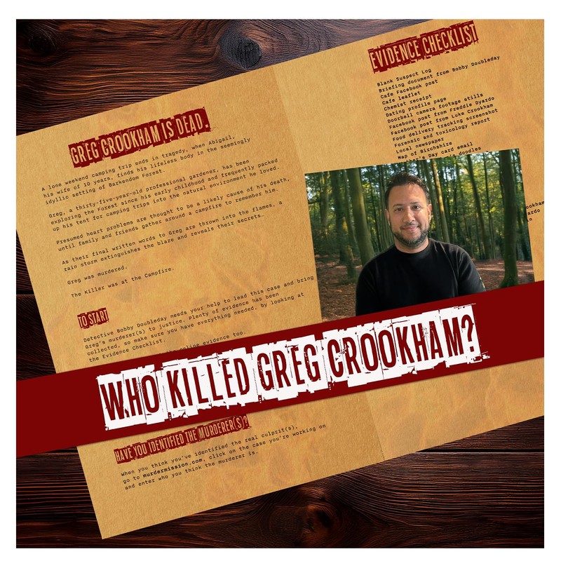 Murder Mission Mystery Detective Game - Killer At the Campfire