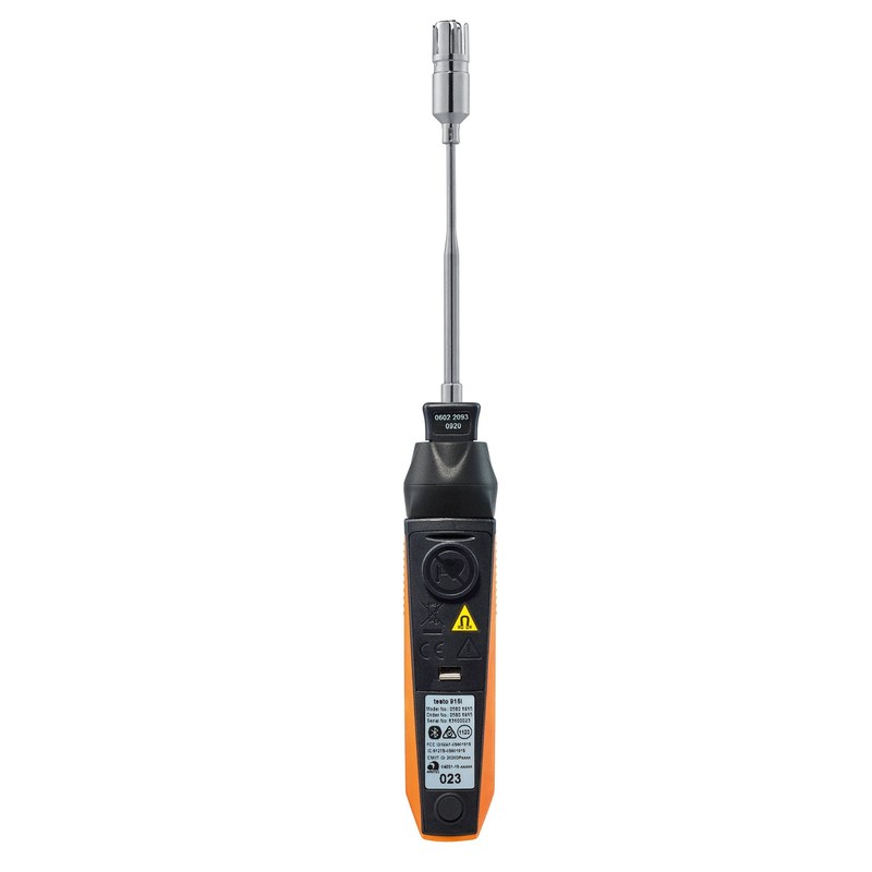 Surface Thermometer testo 915i-2 (Smart Probe), Black/Orange
