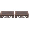 CIYODO Wooden Display Stand for Bonsai and Ornaments Square Vintage