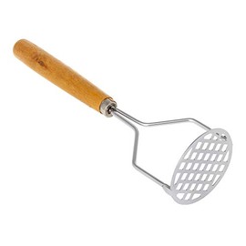 Stainless Potato Masher for Kitchen - Food Steel Masher - Single Handle Fruit Smashers - Heavy Duty Chickpea Smasher - Utensil for Mashed