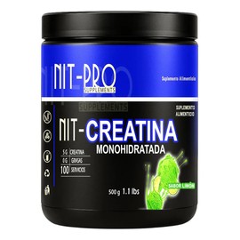 Suplemento Creatina Monohidratada 500g Nit-pro 100serv Polvo