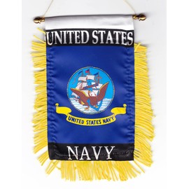 Navy - Window Hanging Flag
