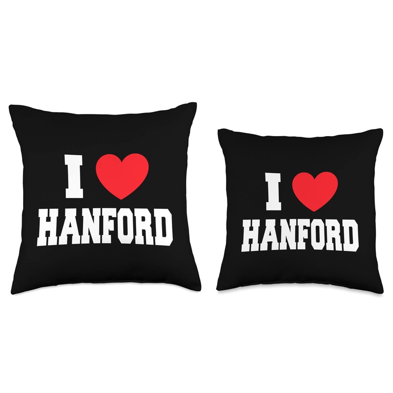 I Love Hanford Throw Pillow