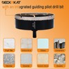 4-1/4 inch Diamond Hole-Saw Bits with Pilot Drill Bit -4-1/4"