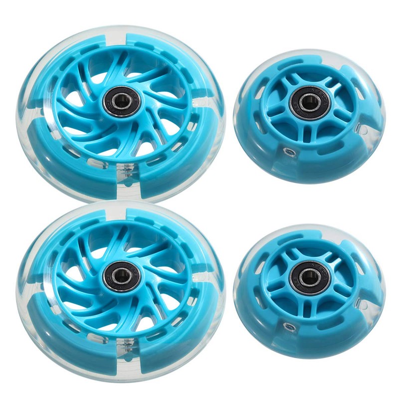 120mm Front & 80mm Rear Flashing 3-Wheeled Kid Scooter Replacement