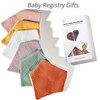 Kwelife gift Muslin Baby Bibs 6-Pack Baby Drool Bandana Bibs