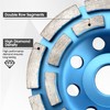 4-1/2 Inch Diamond Concrete Grinding Wheel, Double Row Heavy Duty
