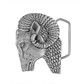 Jim Grey Ram Head Belt Buckle 02-JG1 IMC-Retail