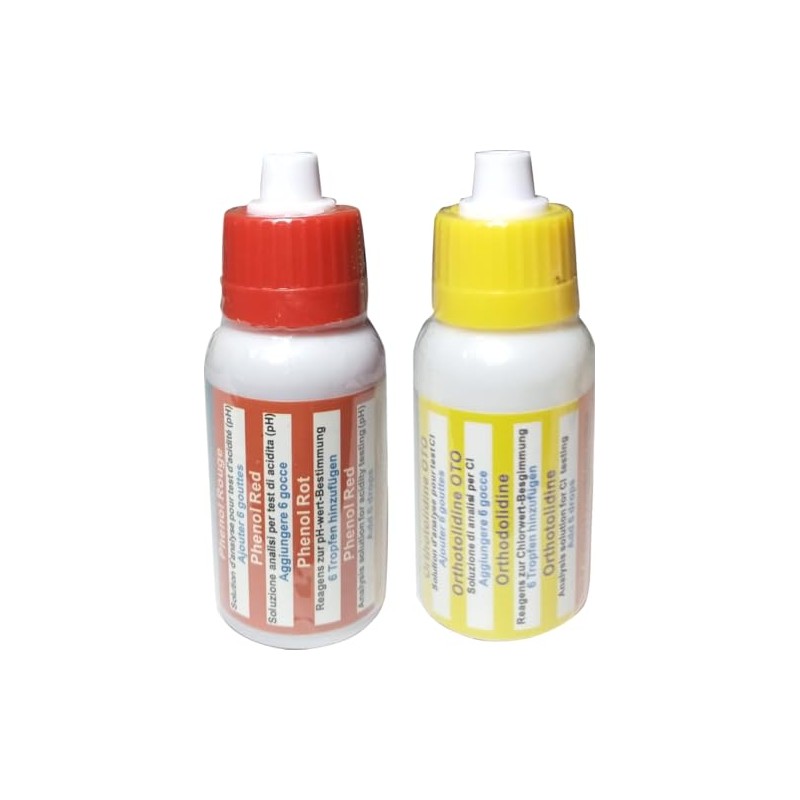 pH & Chlorine Testing Kit (Otho/Phenol) 6 Drops to Measure