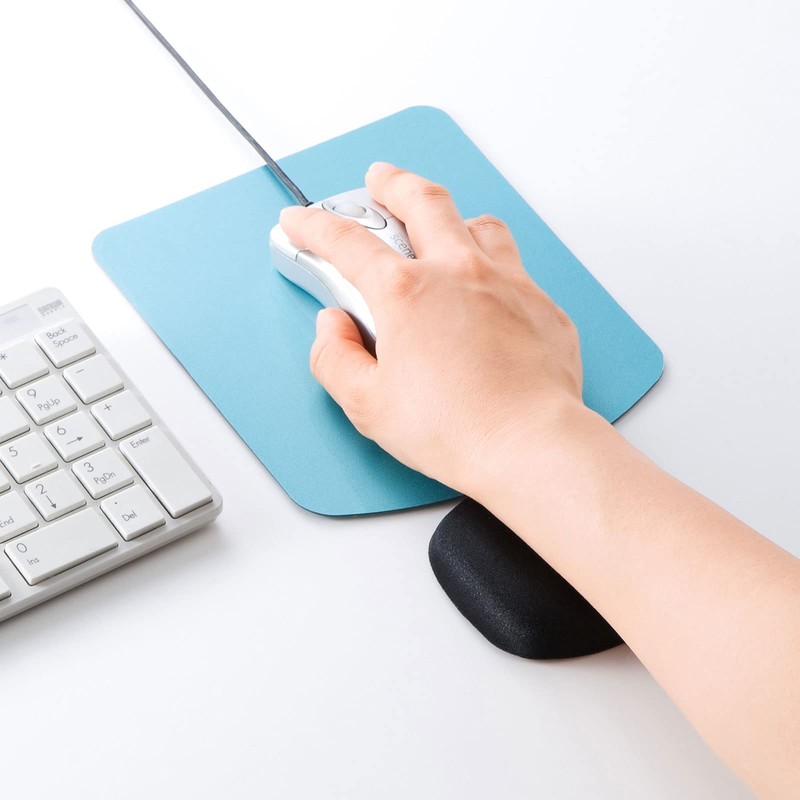 Sanwa Supply TOK-MU2NBK2 Memory Foam Wrist Rest Mini for Mouse