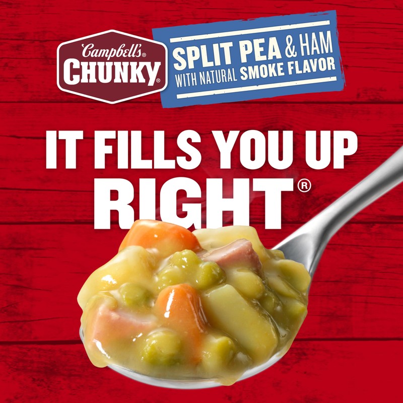 Campbell’s Chunky Soup, Split Pea Soup With Ham, 19 Oz