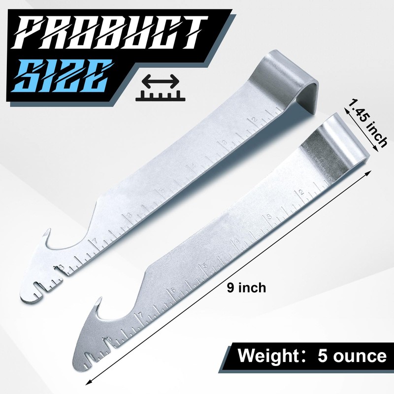 Mooliwe 2 Pcs Staple Puller Multi Functional Staple Remover Tool