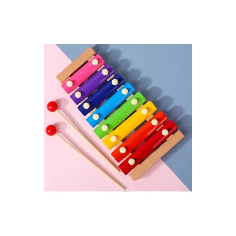 Xilofono Infantil 8 Notas Madera Didactico-montessori Juguet