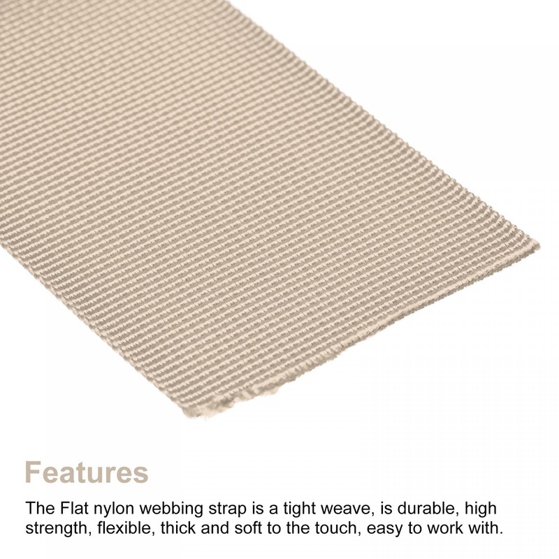 sourcing map Flat Nylon Webbing Strap 2 Inch 10 Yards