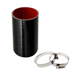1.5" ID Straight Silicone Hose Coupler with 2 SS304 Worm Clamps, High Temp 4-Ply Reinforced 5MM Wall 3.0" Length(Qty 1) For Pipes Connecting…