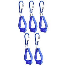 Amagogo 5Pcs Glove Clips Duty Belt Accessories Portable Worker Construction Multipurpose Hangers Glove Grabber for Towels Tool Bags, Blue