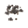 EXCEART 10 Pieces Skull Head Rivets Spikes Metal Screw Back