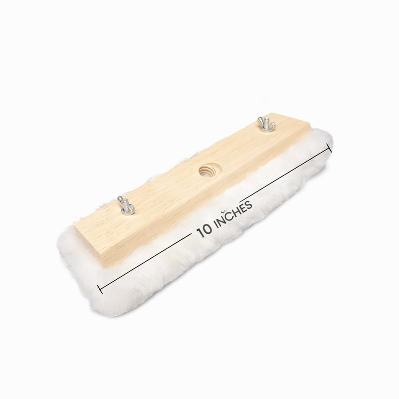 Tru-Lamb 10" Lambskin Floor Applicators (3-Pack) – 100% Natural Lambswool