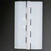Pack of 2 x White Acrylic Hinges 75mm x 45mm
